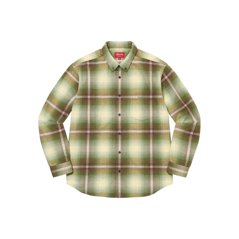 Supreme Shadow Plaid Flannel Shirt-2