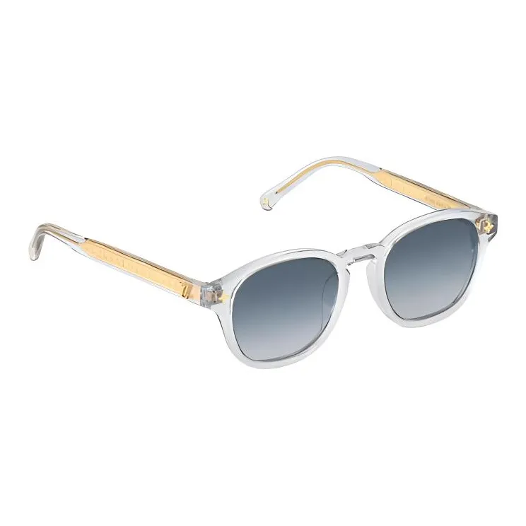 LOUIS VUITTON Acetate Metal Parts Square Sunglasses Women's Gold-1
