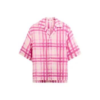 ZARA Shirt Men's Dark Purple Red