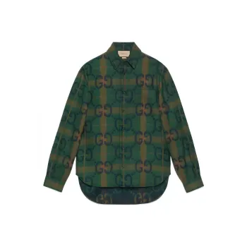 GUCCI Jumbo Gg Check Wool Shirt