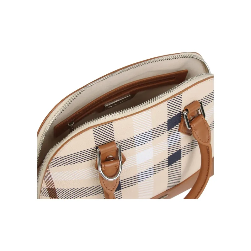 AQUASCUTUM PVC Handbag Medium Size Women's Brown-5
