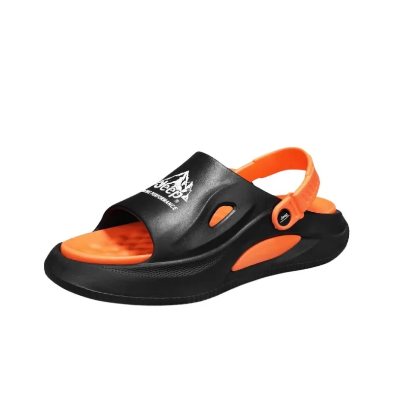 Jeep Outdoor Collection Beach Sandals Men's Black Red-1