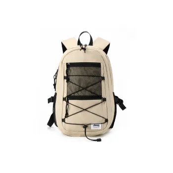 Jeep Nylon Commute Travel Versatile Laptop Bag Backpack, Regular Unisex Khaki/Gray/Black