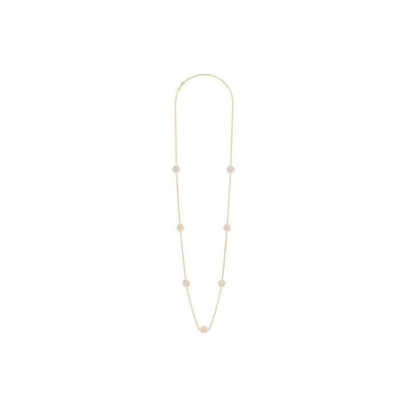 CELINE Rhinestone, Resin, Pearl, Enamel Necklaces Women's Gold-1