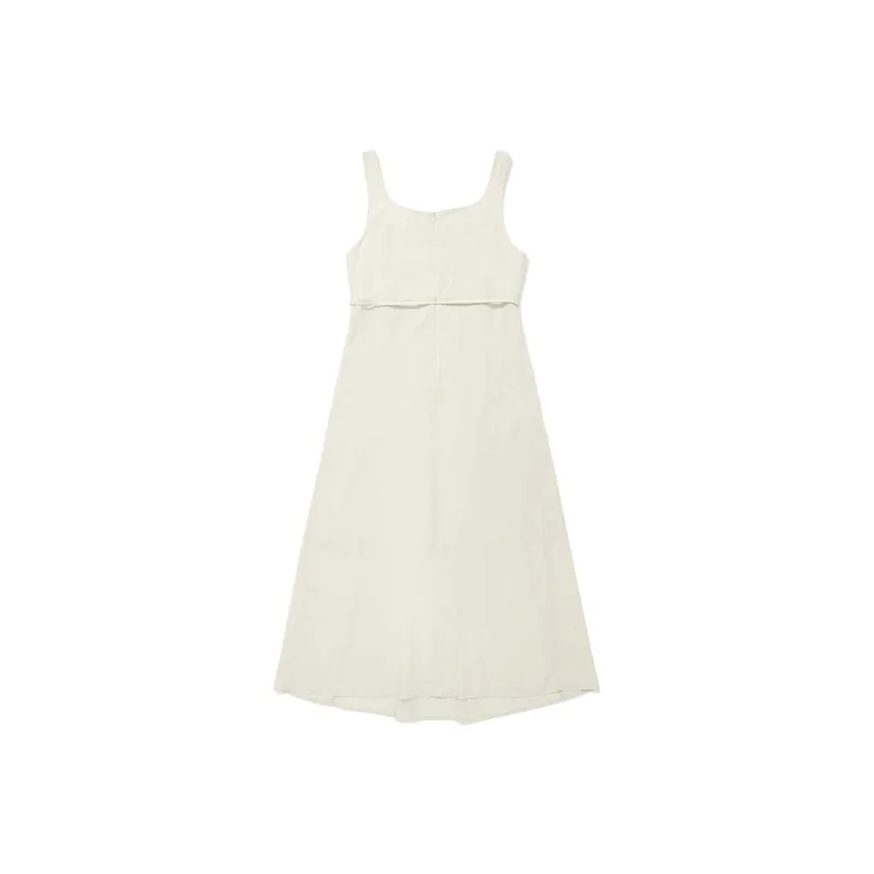 COVERNAT Sleeveless Dress Women's Beige-1