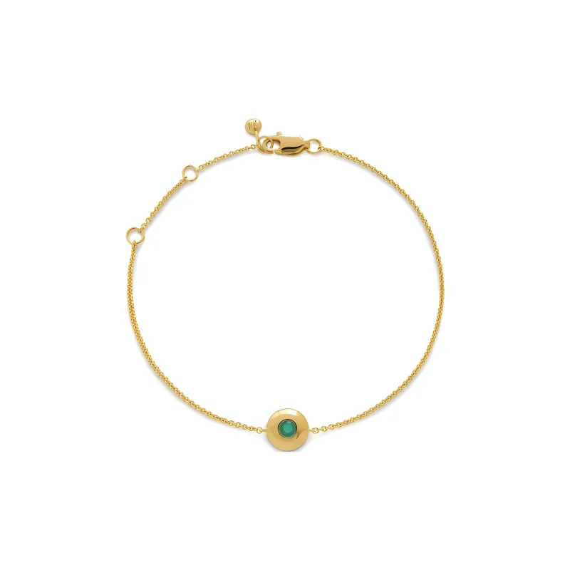 Monica Vinader 18kt Yellow Gold Vermeil May Birthstone Bracelet-0