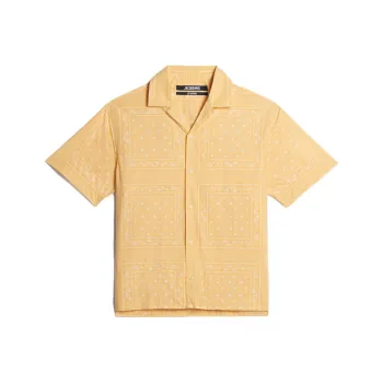 Jacquemus X Saks Co-branded SS23 Shirts Men Yellow