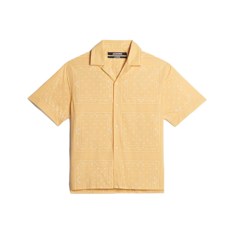 Jacquemus X Saks Co-branded SS23 Shirts Men Yellow-0
