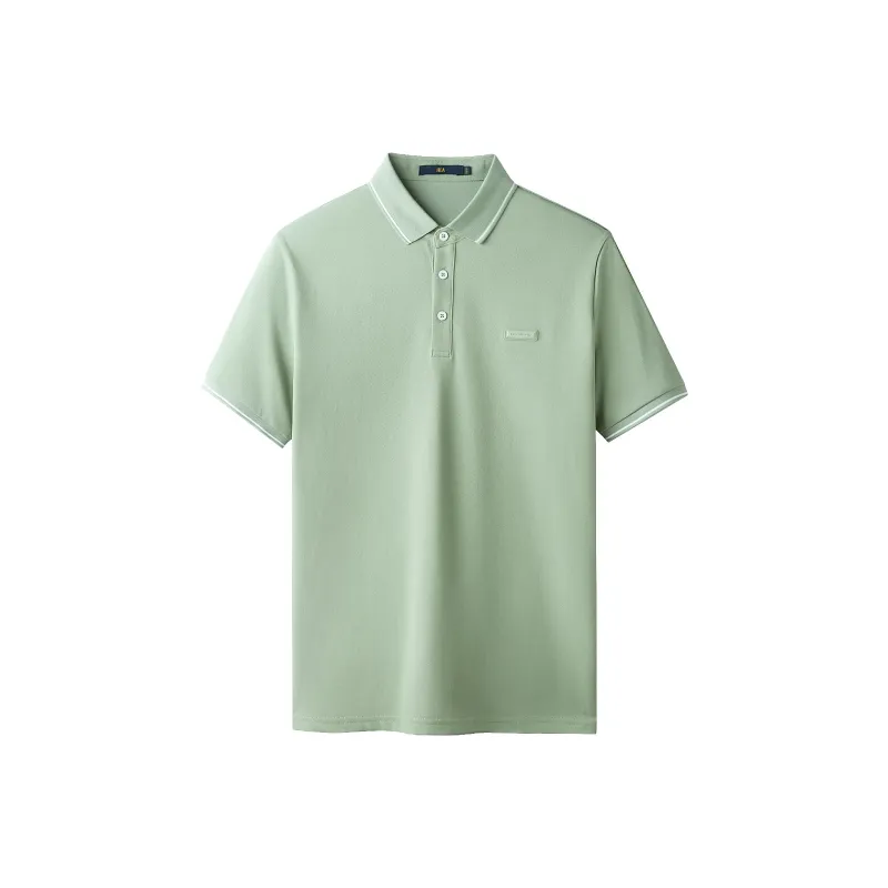 HLA Polo Shirts Men Pea Green 27-0