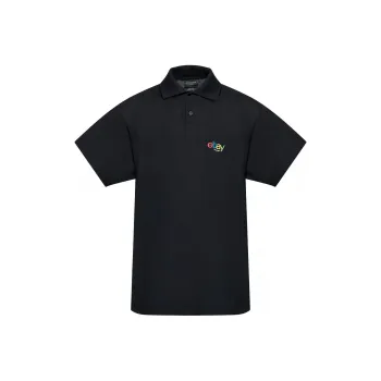 Balenciaga EBay Embroidered Short Sleeved Polo Shirt