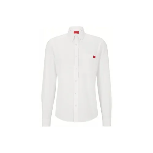 HUGO BOSS Logo appliqué Cotton Shirt
