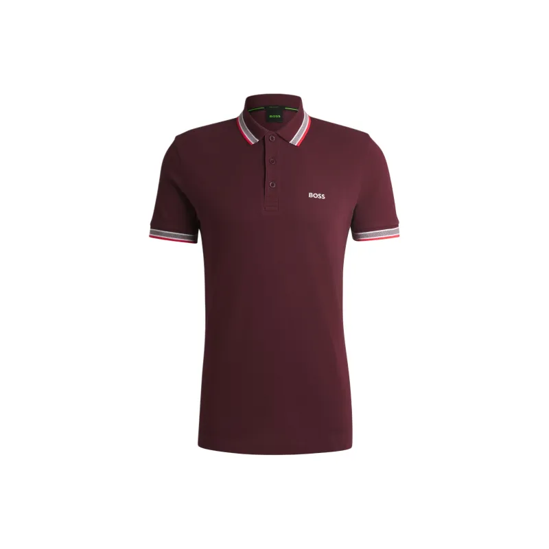 HUGO BOSS Polo Shirt Men's Dark Red-0