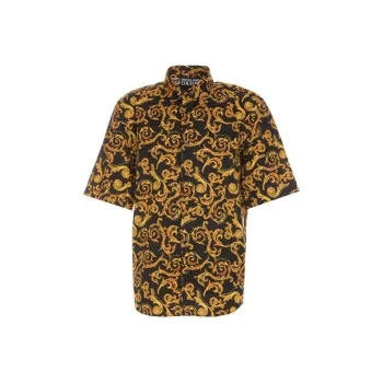 VERSACE JEANS COUTURE Baroque pattern Cotton Shirt