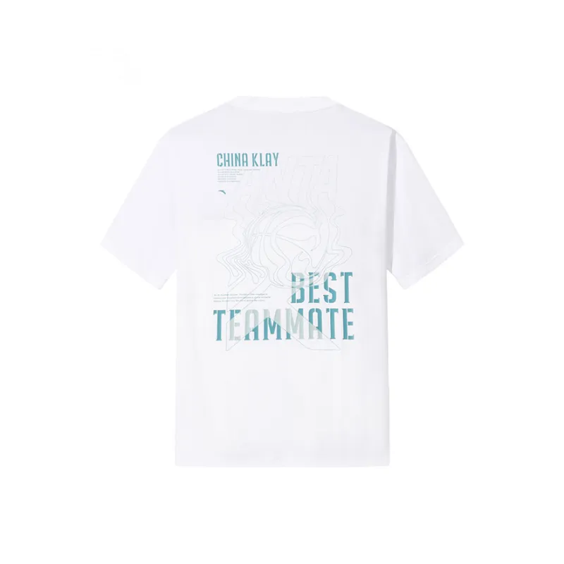 Anta Thompson KT Basketball T Shirt Men's Pure White-1