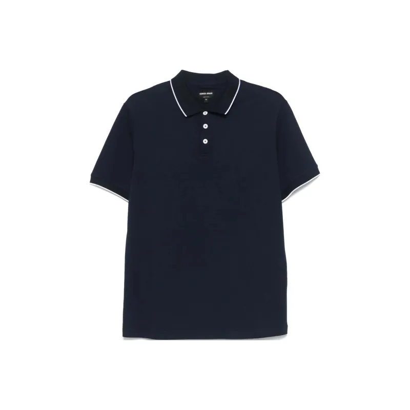 GIORGIO ARMANI Cotton Polo Shirt-0