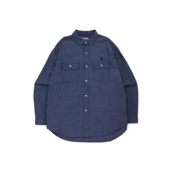 A BATHING APE Chambray Loose Fit Shirt