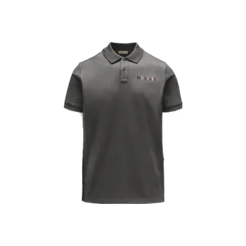 Moncler SS22 Polo Shirts Men Dark Gray