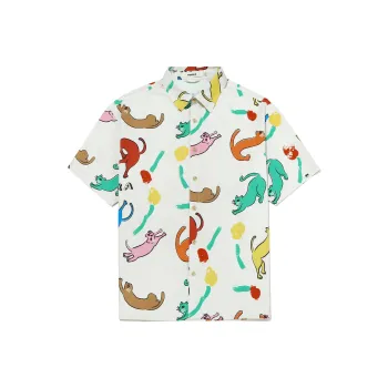 Guuka Short Sleeved Shirt Unisex White