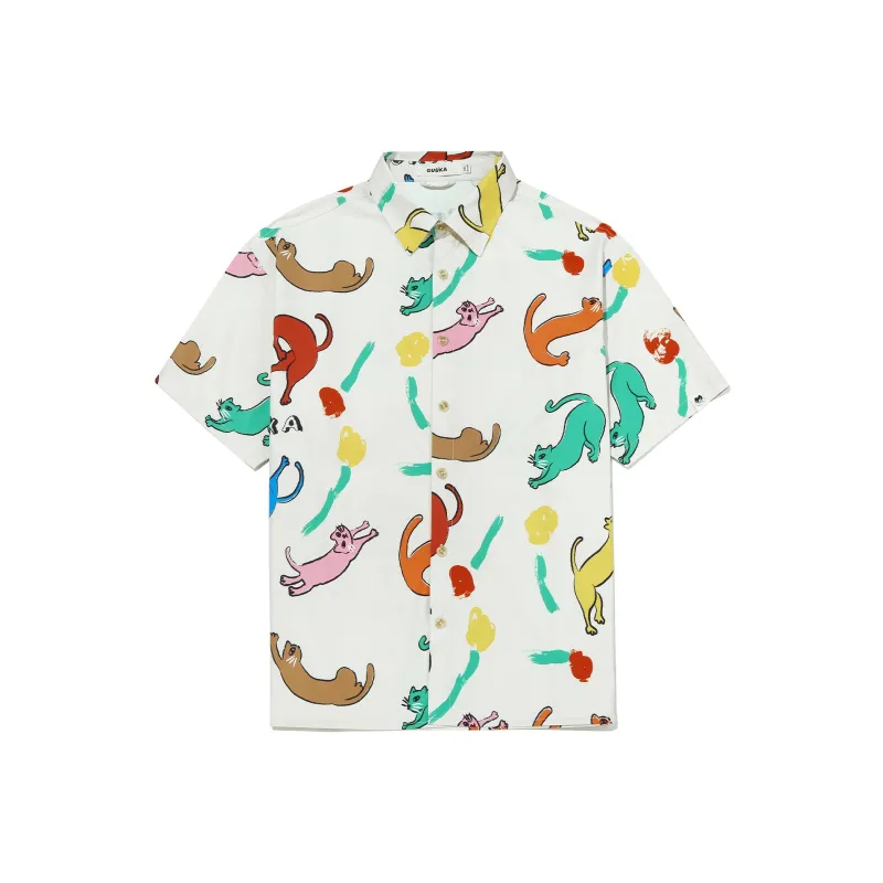 Guuka Short Sleeved Shirt Unisex White-0