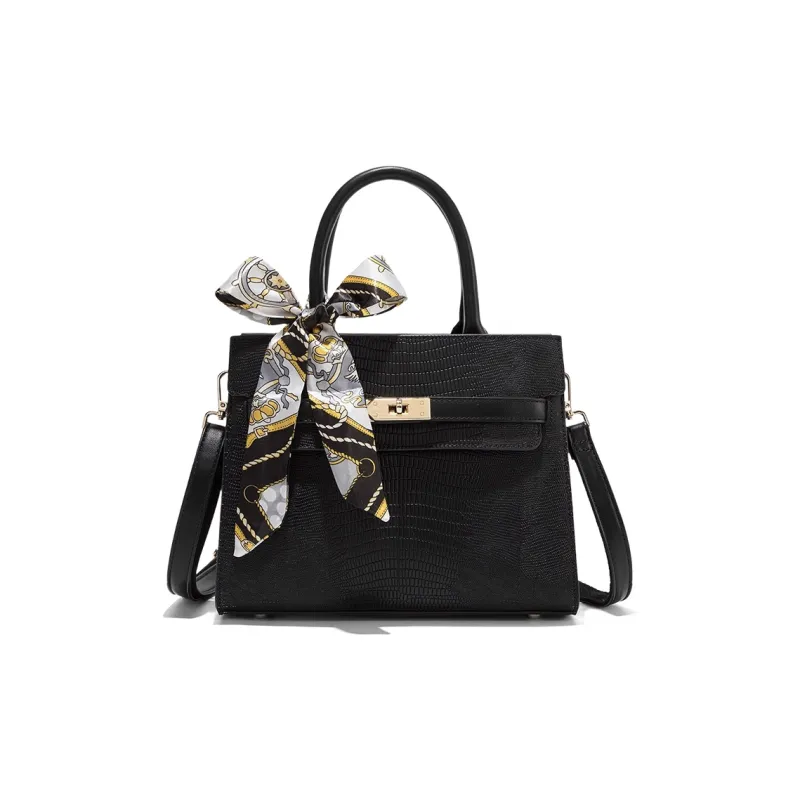 CLEVER& KETCH PU One Shoulder Handbags Women's Black/Blue/Red-0