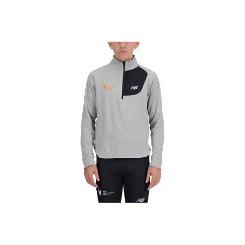 New Balance NB Heat Grid Sweatshirt Men's Gray