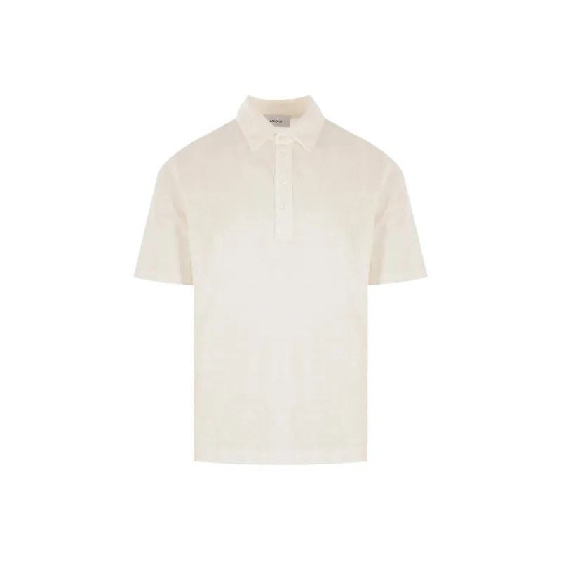 LARDINI Linen Polo Shirt-0