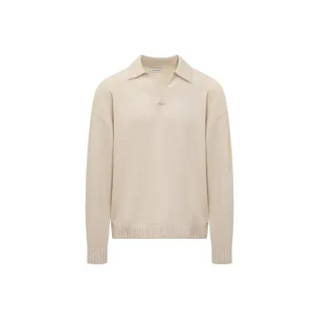 LANEUS Brushed finish Polo Sweater