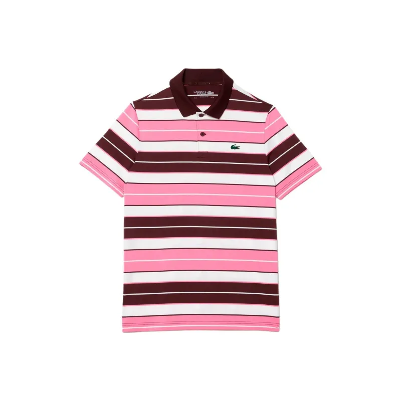 LACOSTE Polo Shirt Men's White X Pink-0