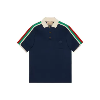 GUCCI SS23 Polo Shirt Men's Dark Blue