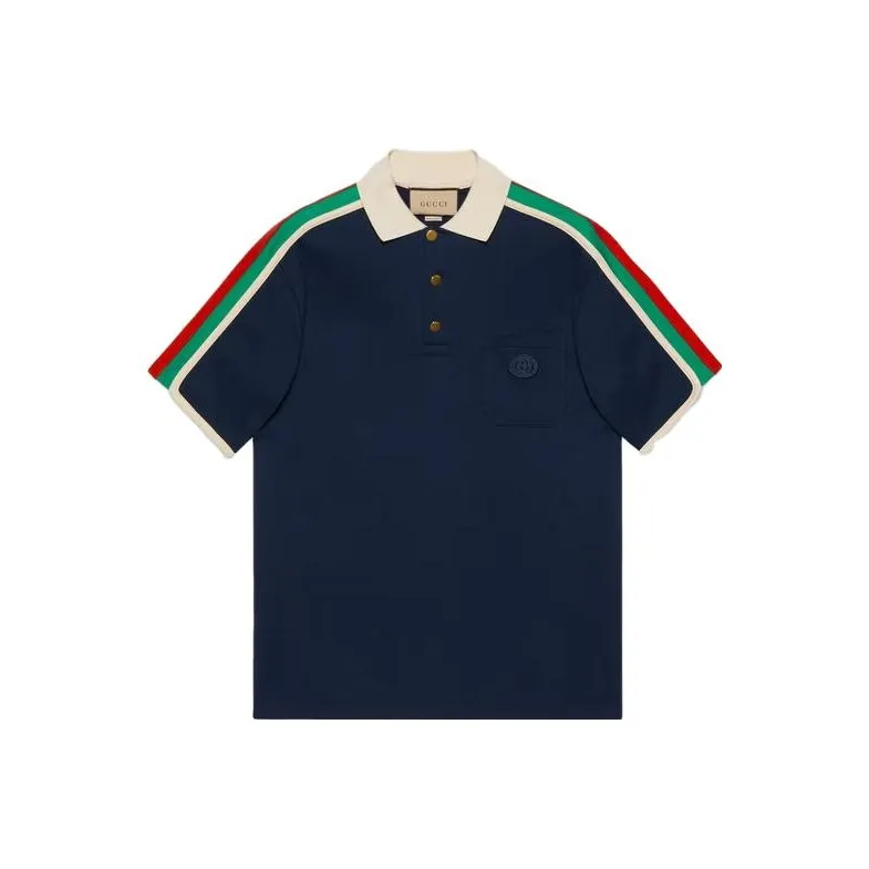 GUCCI SS23 Polo Shirt Men's Dark Blue-0