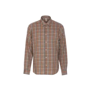 Sunflower Base Checked Long Sleeved Shirt