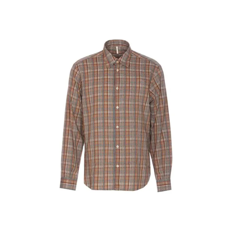 Sunflower Base Checked Long Sleeved Shirt-0