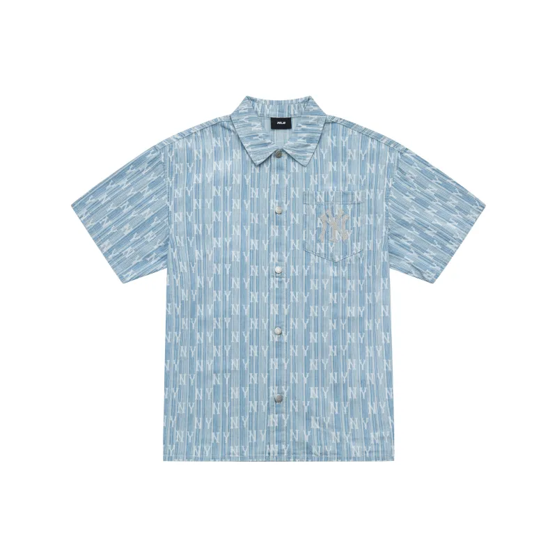 MLB New York Yankees SS24 Shirt Unisex Light Blue-0