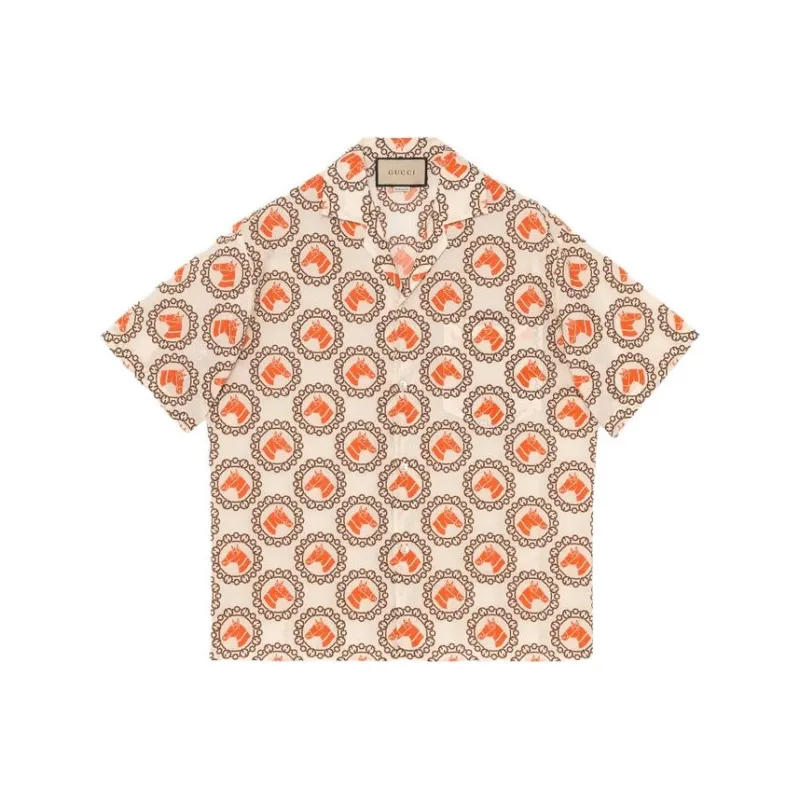 GUCCI Shirts Men Orange-0