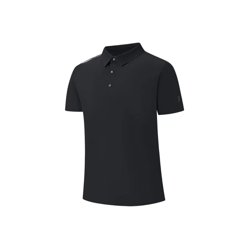 XTEP Variety Training Collection Polo Shirt Men's Jet Black-0