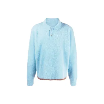Jacquemus Le Polo Neve Fluffy Longsleeve Polo