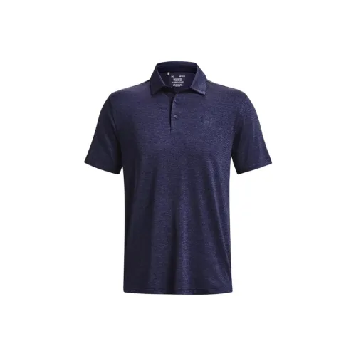 Prototype Armour Polo Shirts Men Dark Blue