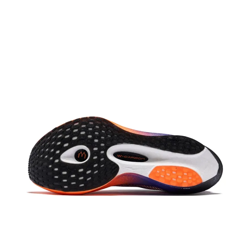 Erke Realm Of The Orchid 3.0 Running Shoes Men Low Top Fluorescent Fresh Orange Signal Purple-4