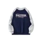 Navy Blue & Heather Gray Sleeves