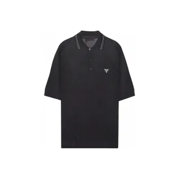 PRADA Polo Shirts Men Black