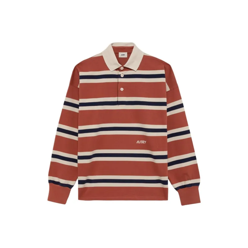 AUTRY Striped Rugby Polo Shirt-0