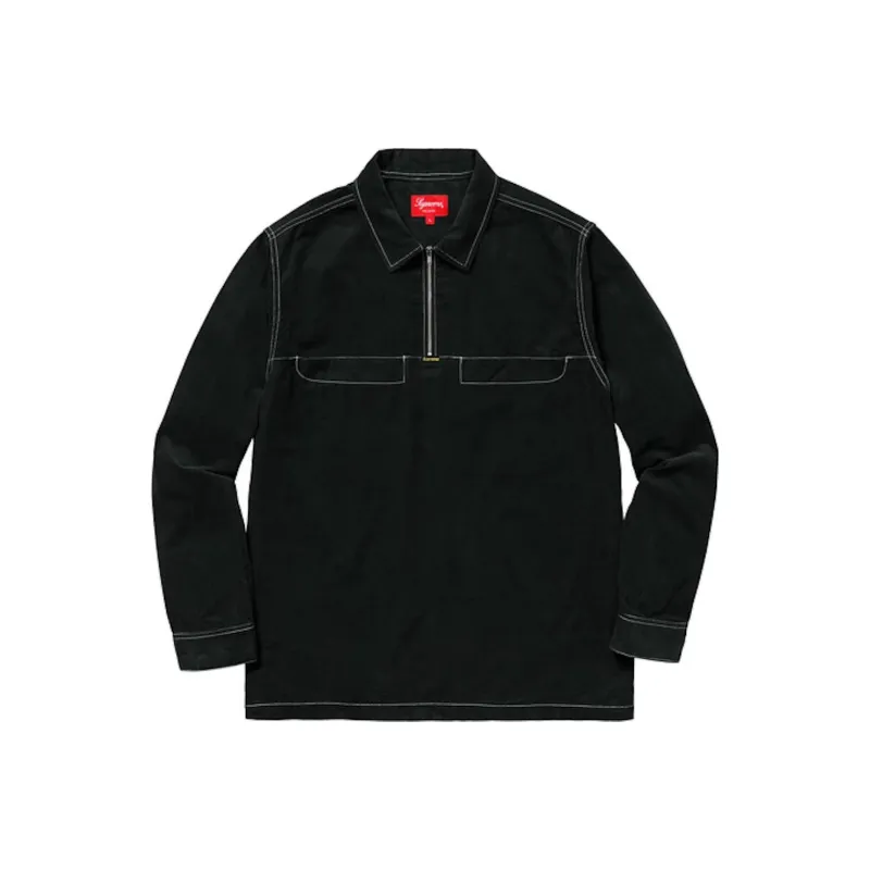 Supreme Corduroy Half Zip Shirt-0