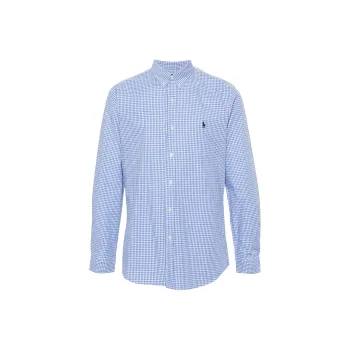 Polo Ralph Lauren Logo Embroidered Gingham Check Shirt