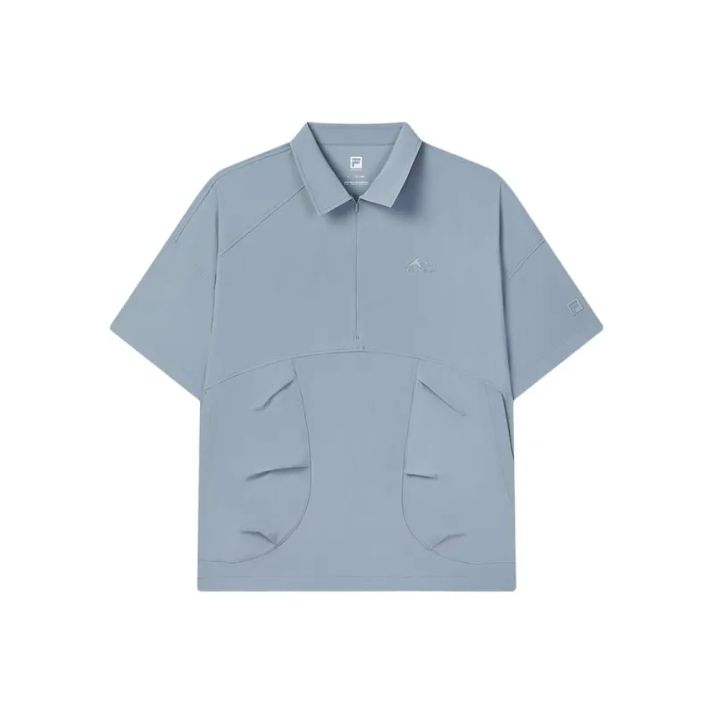 FILA Fitness Series Polo Shirt Men's Storage Mist Blue-0