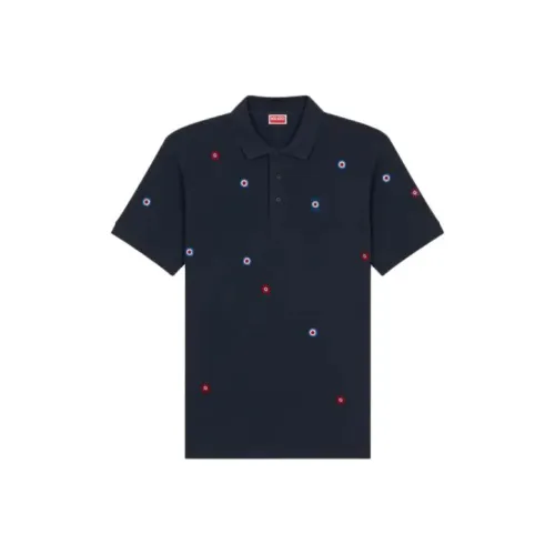 KENZO Target Embroidered Short Sleeved Polo Shirt