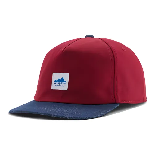 Patagonia Cotton Fabric Elastane Baseball Caps Unisex Red