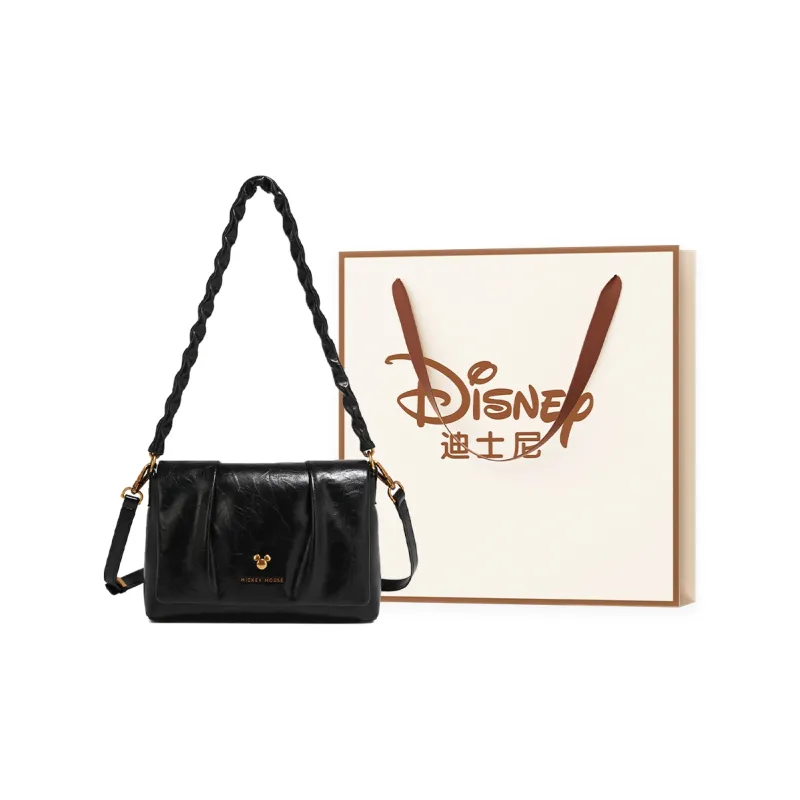 Disney PU Pleated Small Square Bag Regular Women's Black/Coffee/Burgundy-20