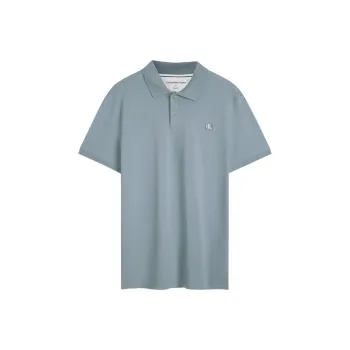 CALVIN KLEIN Polo Shirt Men's Gray Green