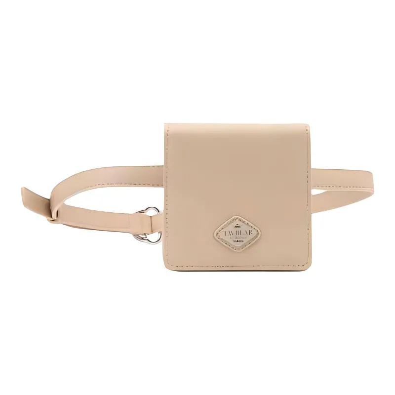 Teenie Weenie PU Crossbody Bag Shoulder Bag Medium Size Women's Black/Beige-5