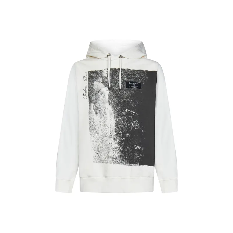 BALMAIN Jolie Madame Cotton Hoodie-0